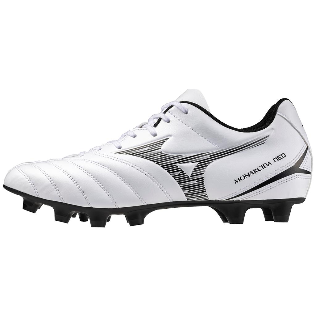 Mizuno Monarcida Neo Iii Select Fg Firm Ground Soccer Cleat White Black