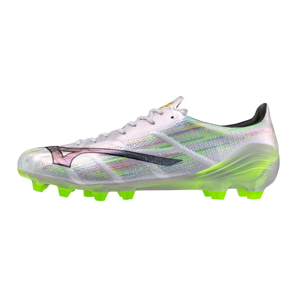 Mizuno Alpha Ii Elite Fg Firm Ground Soccer Cleat White Neon Green