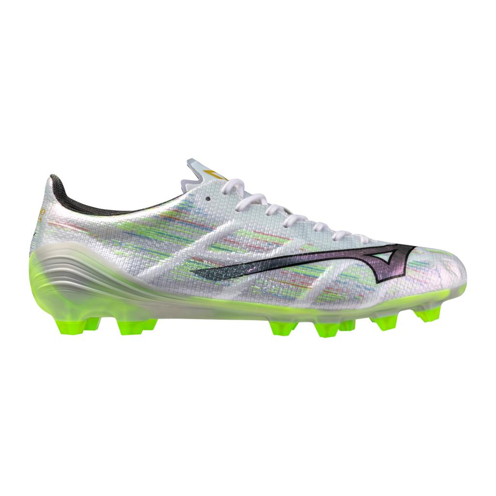 Mizuno Alpha Ii Elite Fg Firm Ground Soccer Cleat White Neon Green