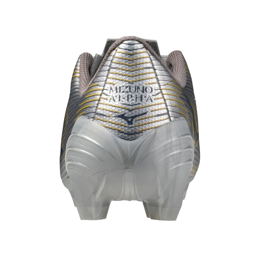 Mizuno Alpha Ii Select Junior Fg Firm Ground Soccer Cleat Silver Gold