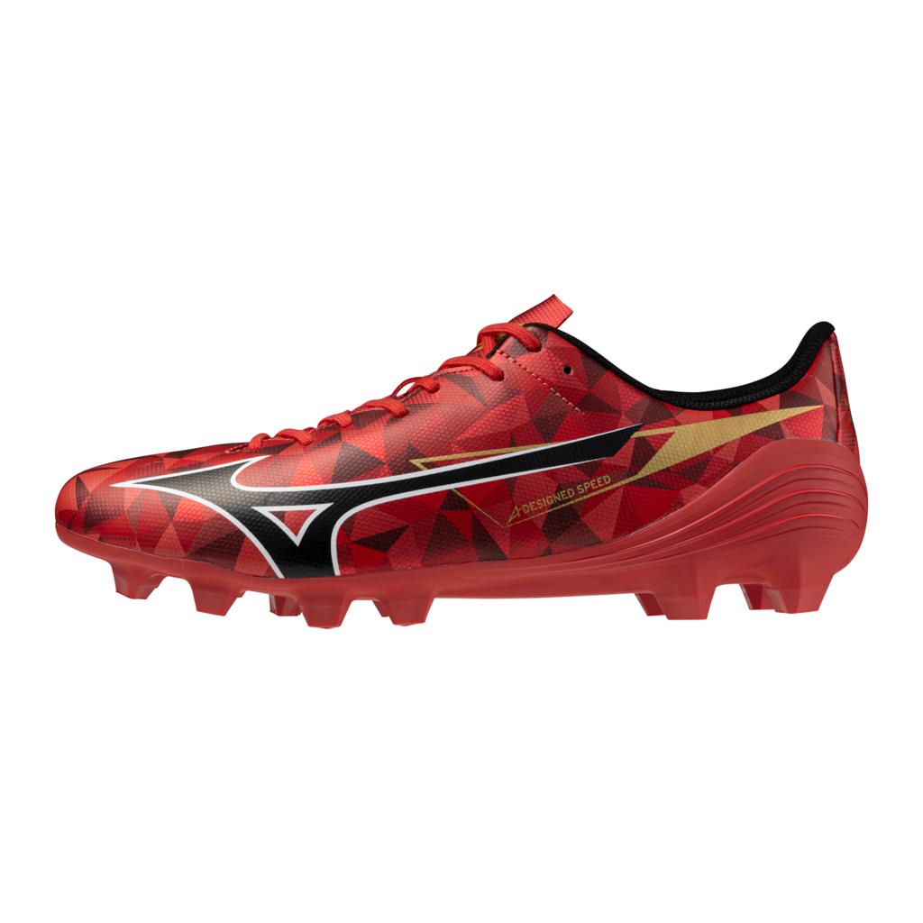 Mizuno Alpha Ii Select Fg Firm Ground Soccer Cleat Red Black