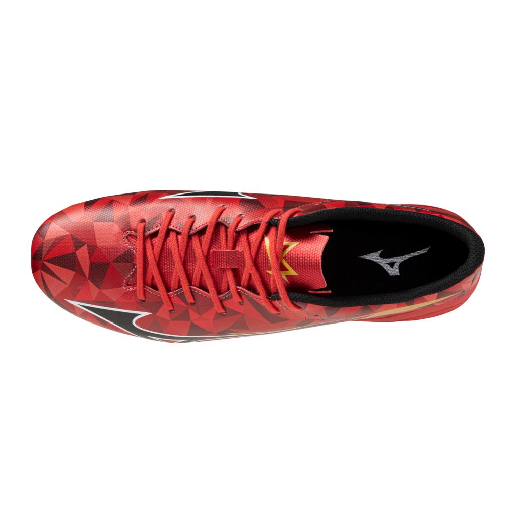 Mizuno Alpha Ii Select Fg Firm Ground Soccer Cleat Red Black
