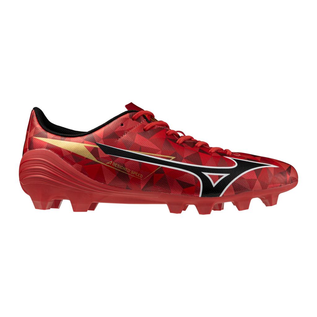 Mizuno Alpha Ii Select Fg Firm Ground Soccer Cleat Red Black