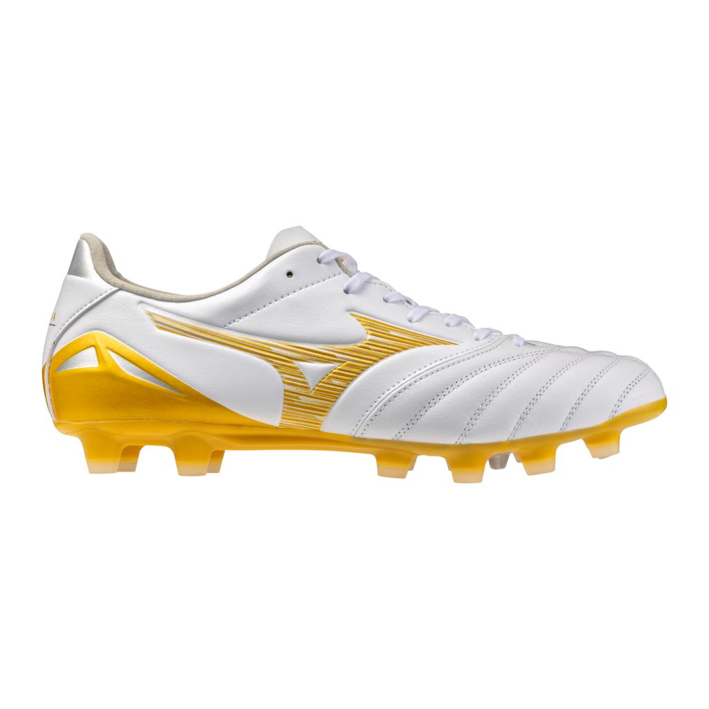 Mizuno Morelia Neo Iv Pro Fg Firm Kl Ground Soccer Cleat White Gold