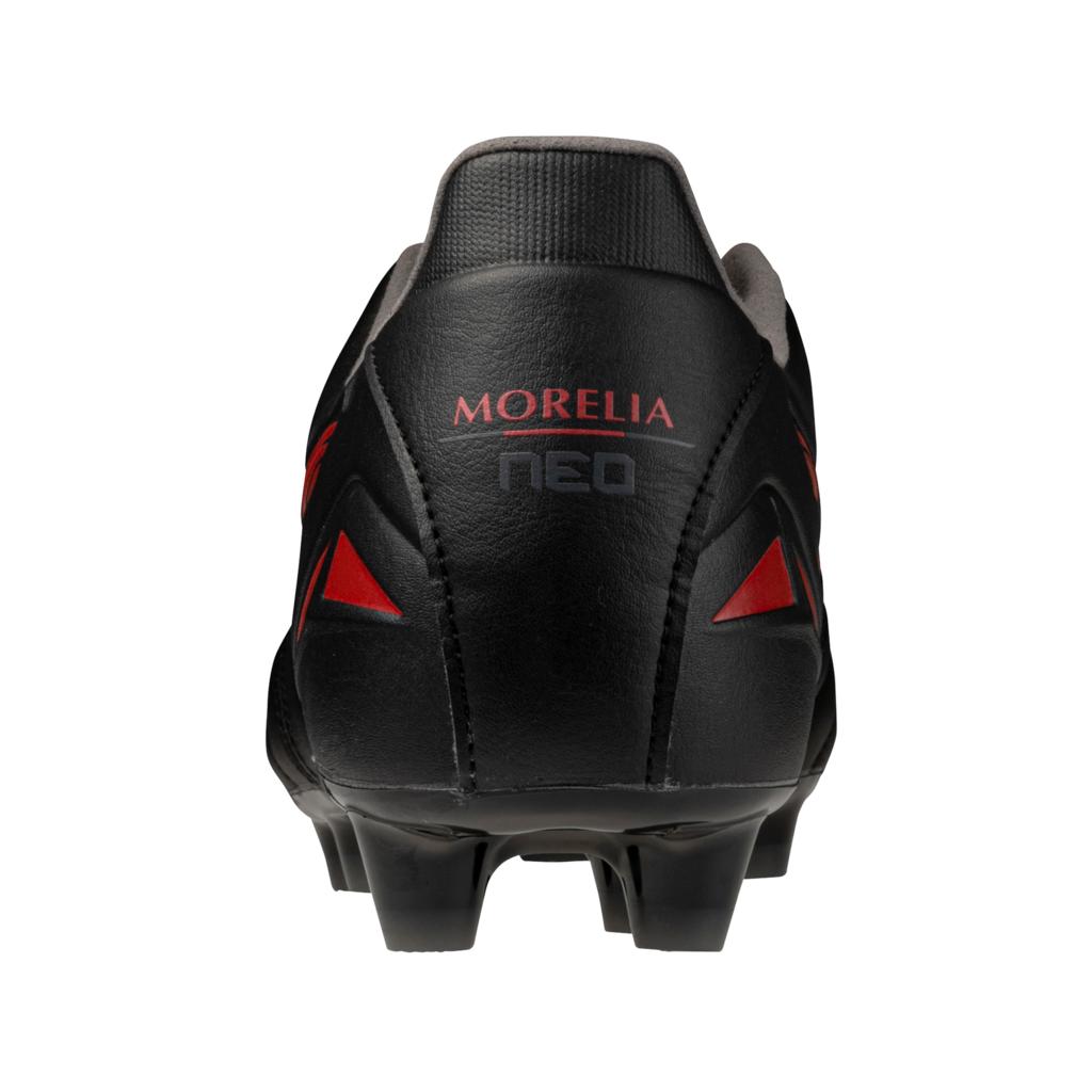 Mizuno Morelia Neo Iv Pro Fg Firm Kl Ground Soccer Cleat Black Red