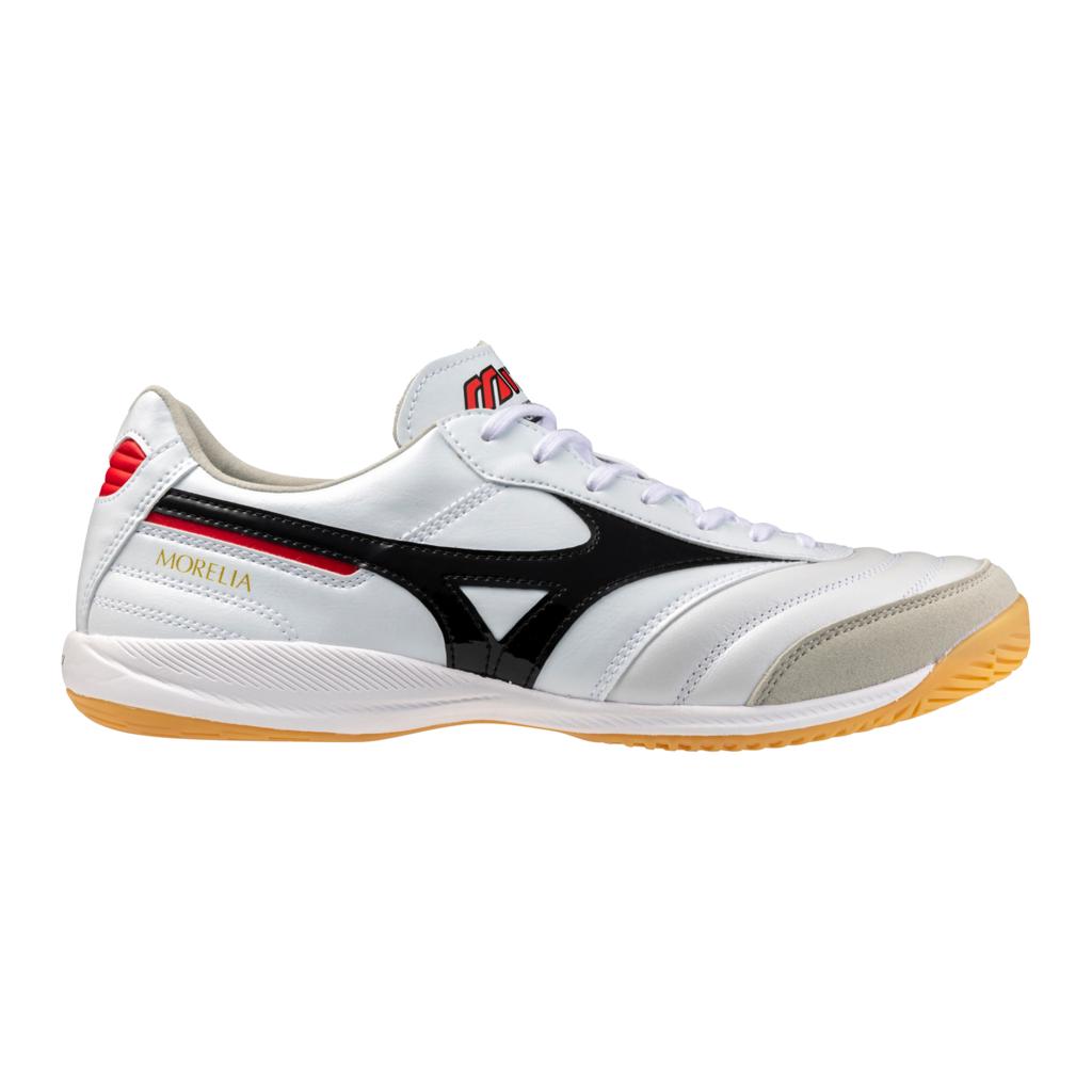 Mizuno Morelia Sala Elite Indoor Soccer Shoe White Black