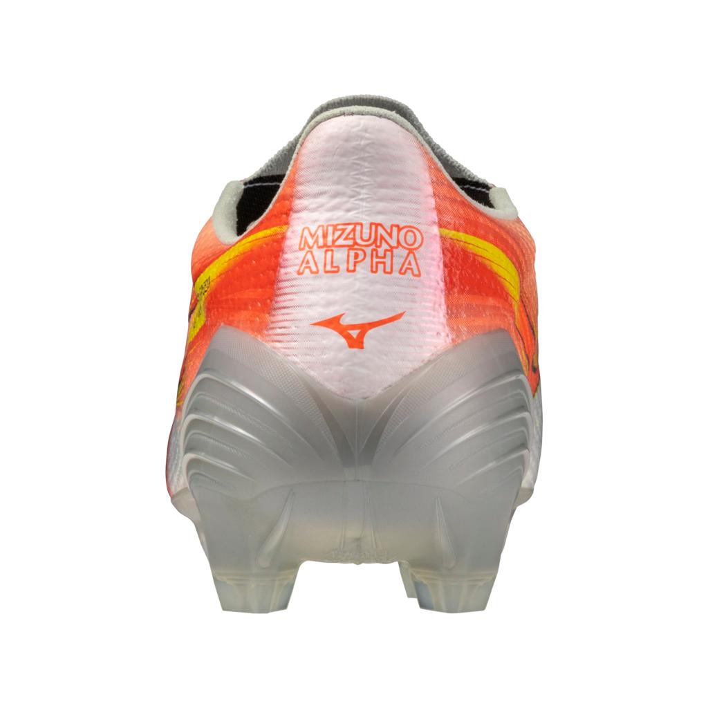 Mizuno Alpha Iii Japan Made In Fg Firm Ground Soccer Cleat White Lava Orange