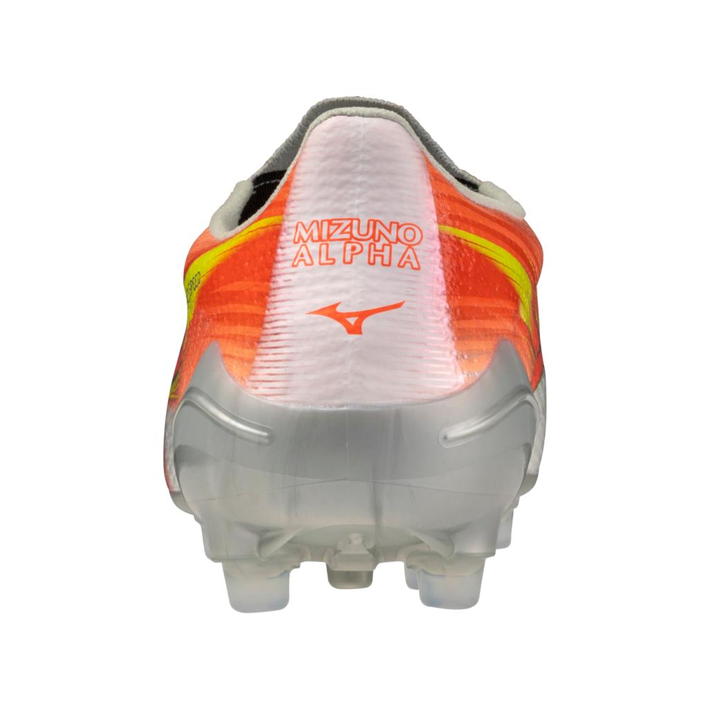 Mizuno Alpha Iii Elite Ag Artificial Grass Soccer Cleat White Lava Orange