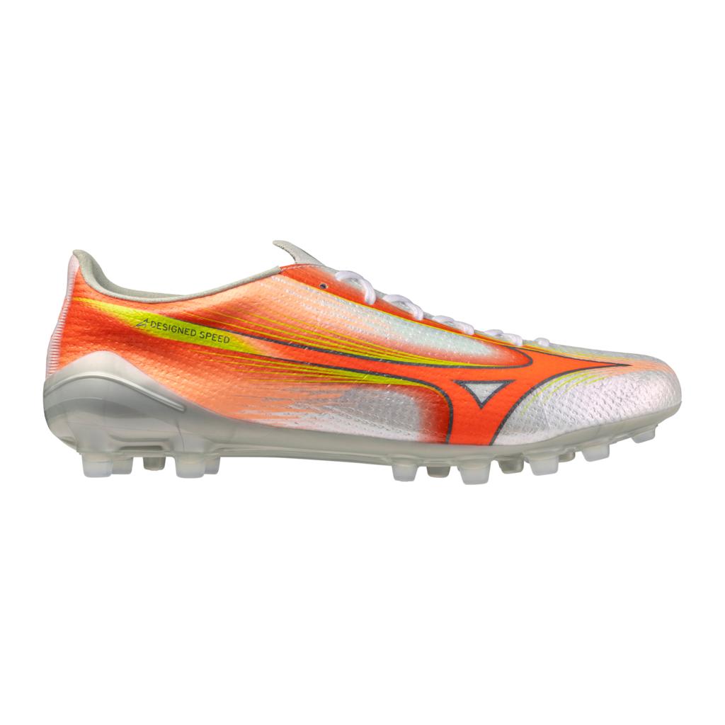 Mizuno Alpha Iii Elite Ag Artificial Grass Soccer Cleat White Lava Orange