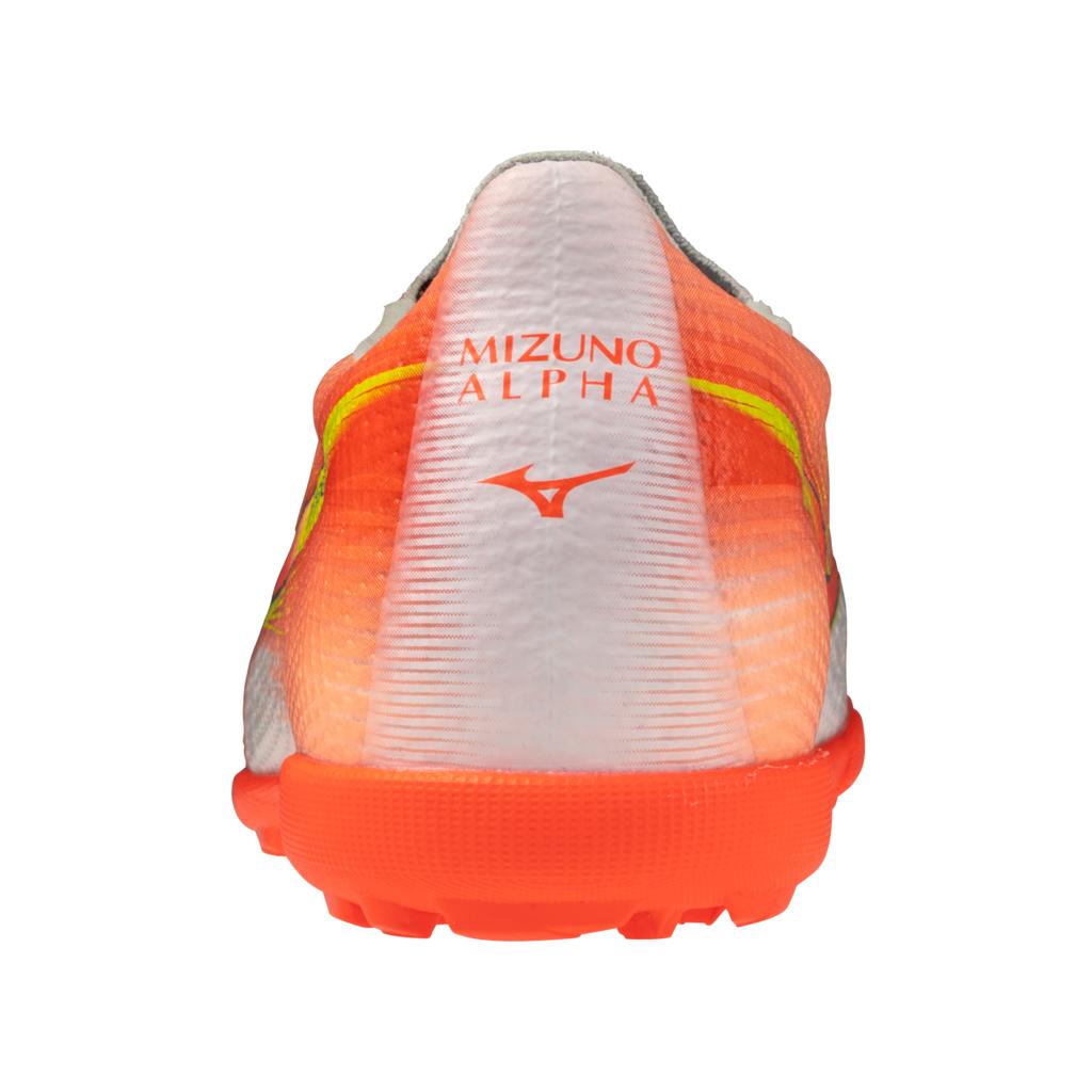 Mizuno Alpha Iii Pro All Surface Turf Soccer Shoe White Lava Orange