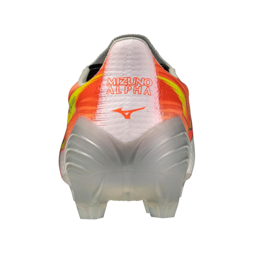 Mizuno Alpha Iii Elite Fg Firm Ground Soccer Cleat White Lava Orange