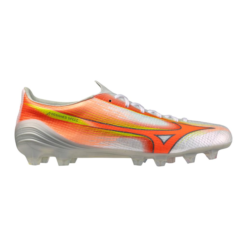 Mizuno Alpha Iii Elite Fg Firm Ground Soccer Cleat White Lava Orange