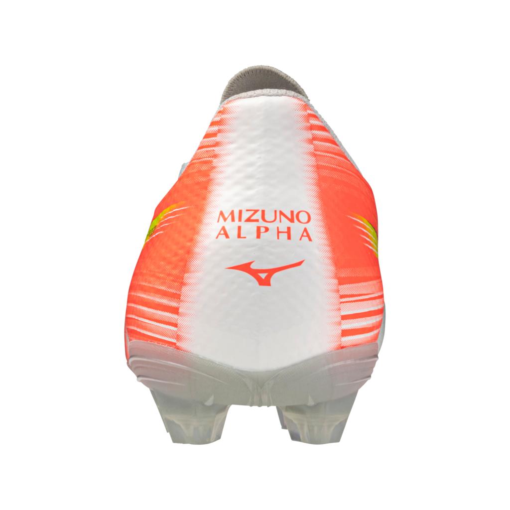 Mizuno Alpha Iii Select Fg Firm Ground Soccer Cleat White Lava Orange