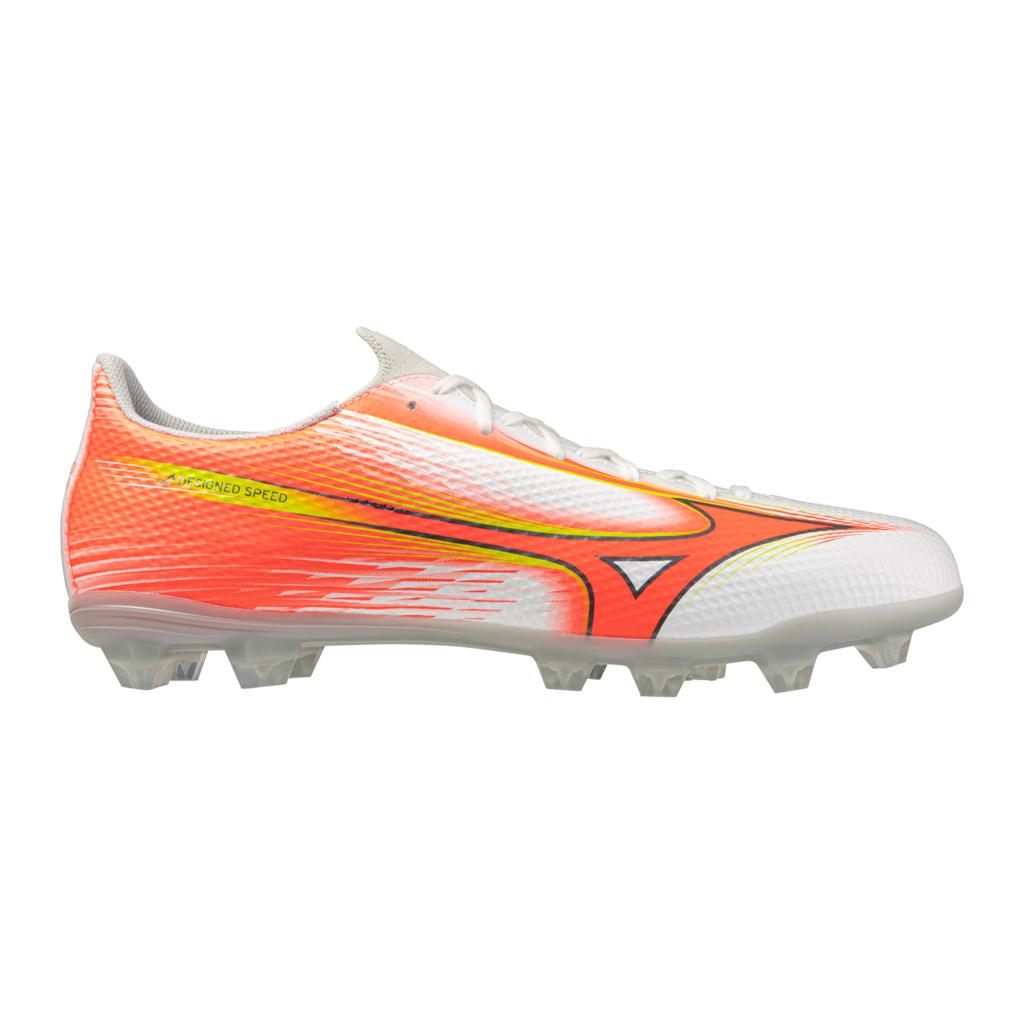 Mizuno Alpha Iii Select Fg Firm Ground Soccer Cleat White Lava Orange