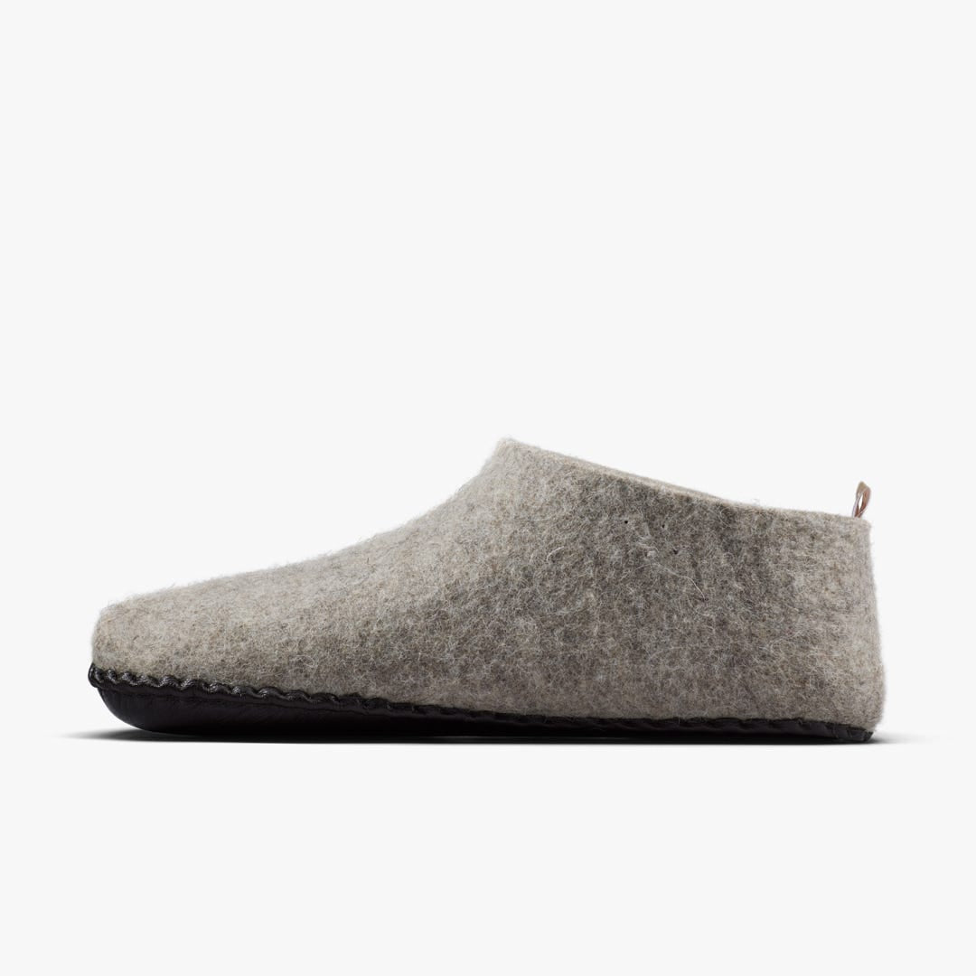 Vivobarefoot Mim Felt Slipper Ii Unisex Grey