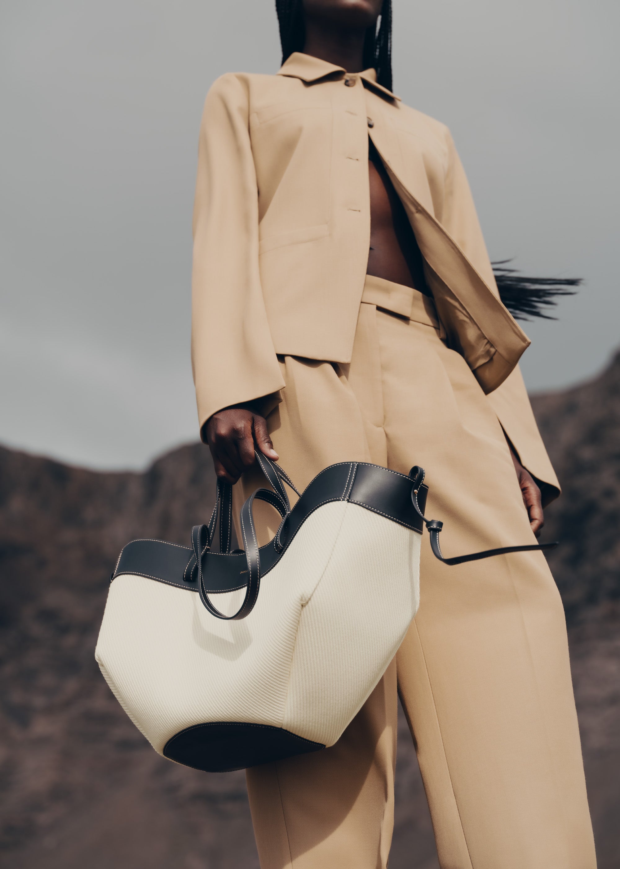 Polene Cyme Black Canvas