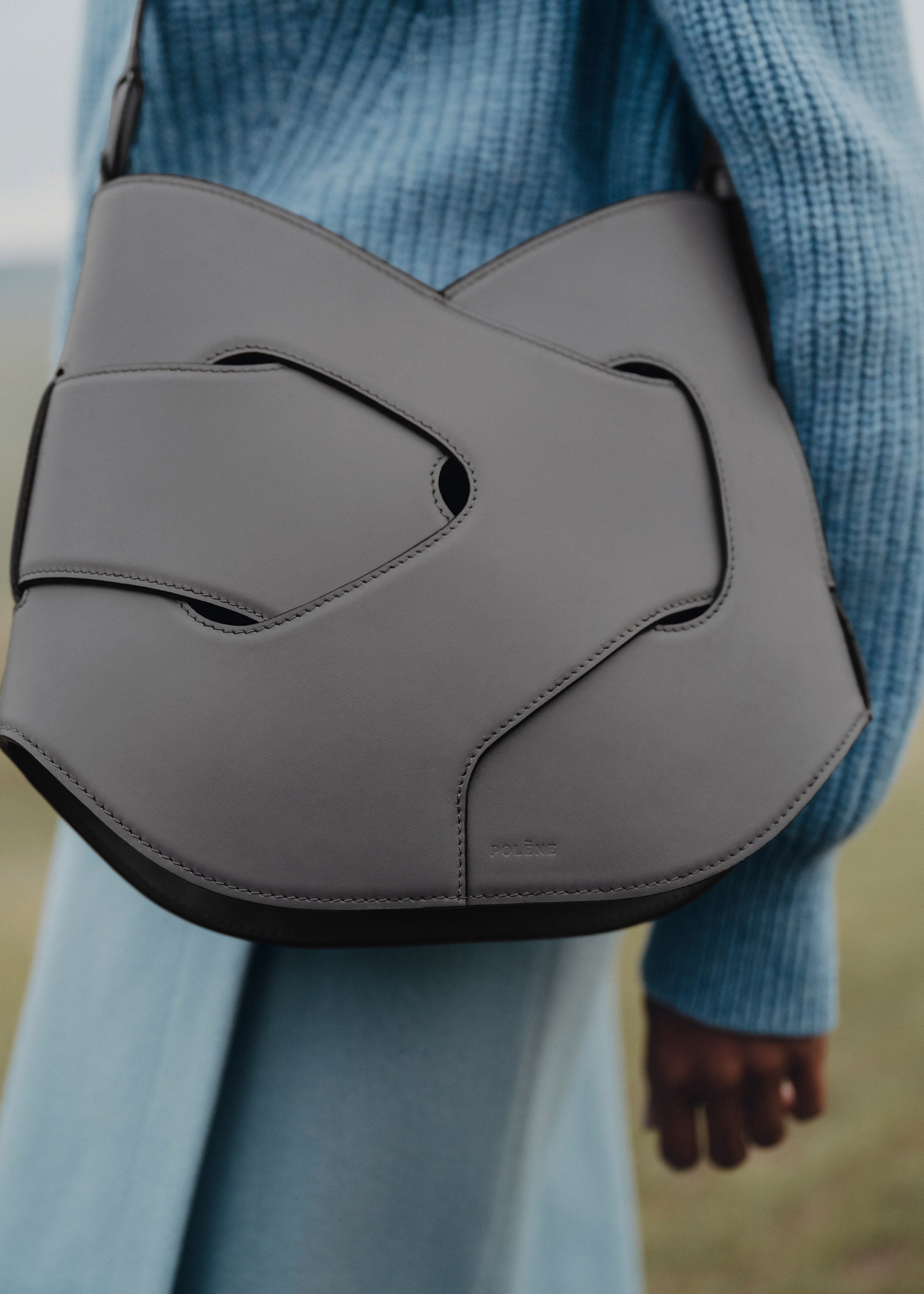 Polene Nodde Hobo Smooth Stone