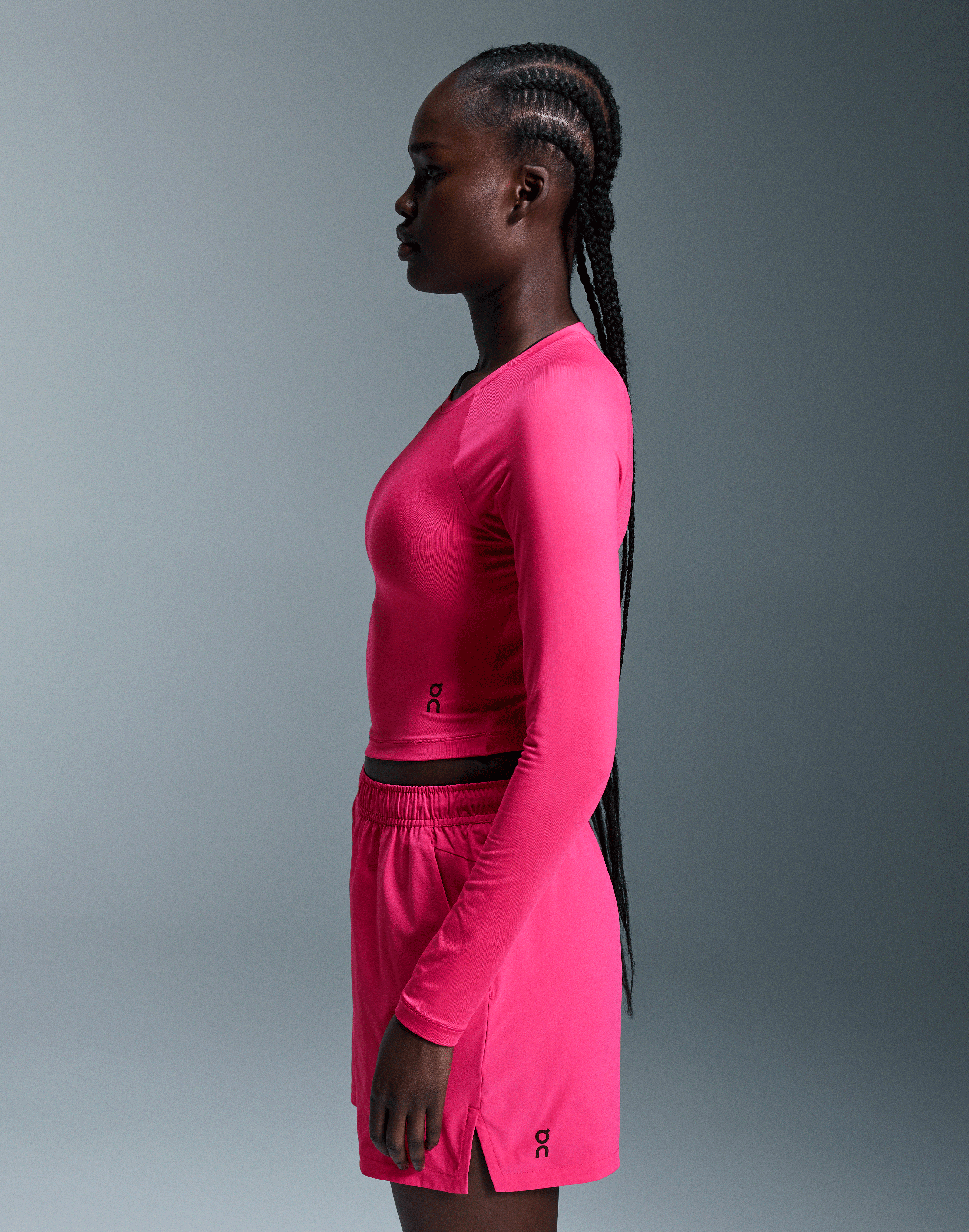 on movement long-t crop Pink (Women's)