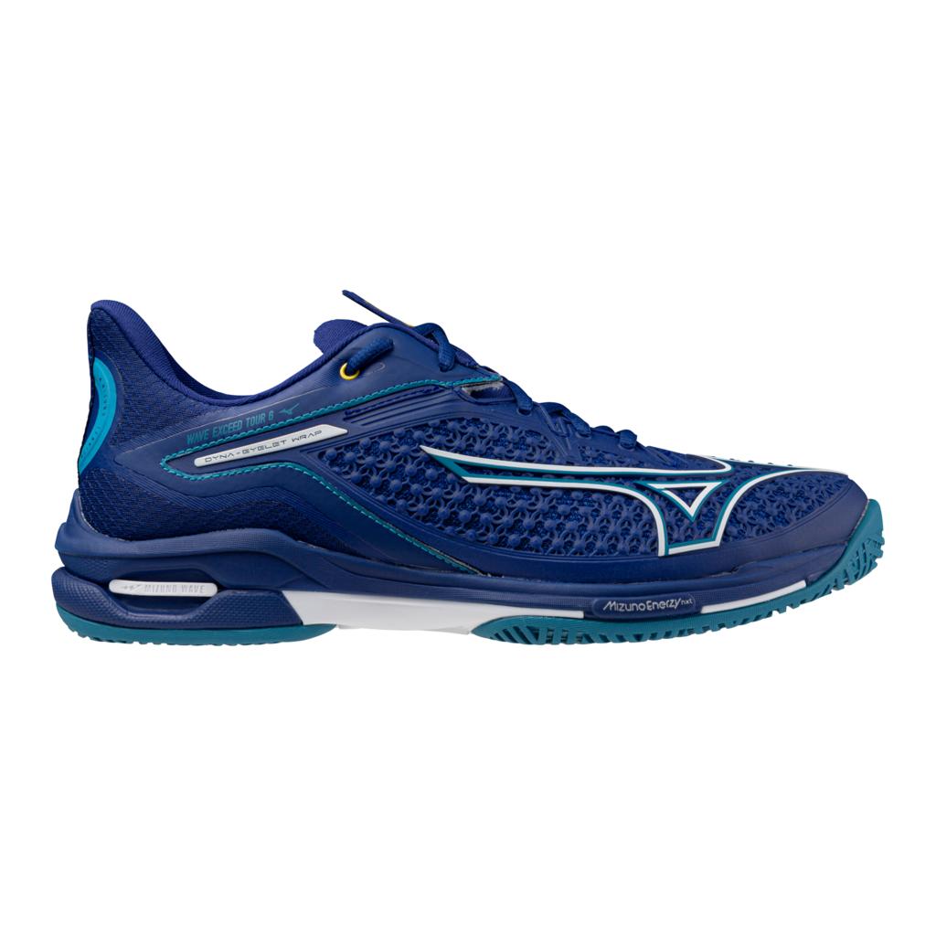 Mizuno Wave Exceed Tour 6 Ac Men's Tennis Shoe Bellwether Blue White