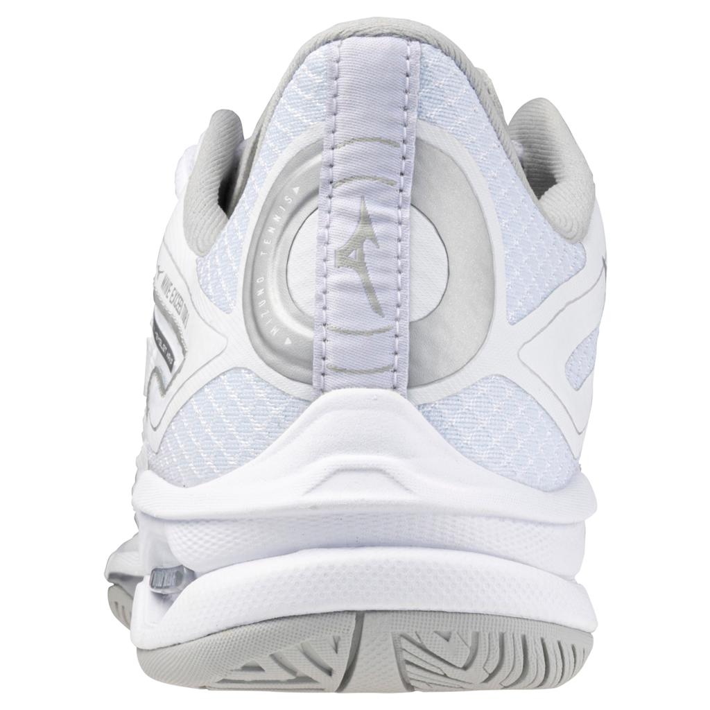 Mizuno Wave Exceed Tour 6 Ac Women's Tennis Shoe White Silver