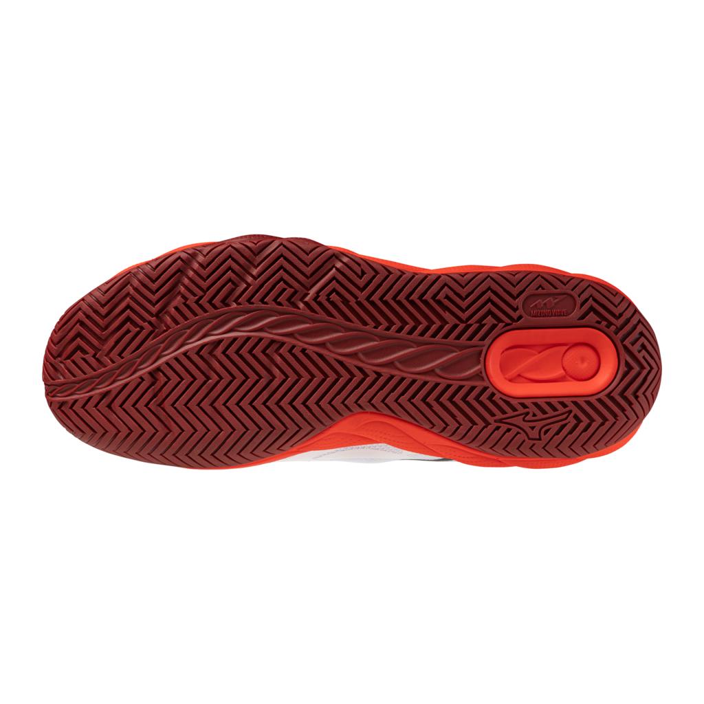 Mizuno Wave Enforce Court Ac Men's Tennis Shoe White Fiery Red
