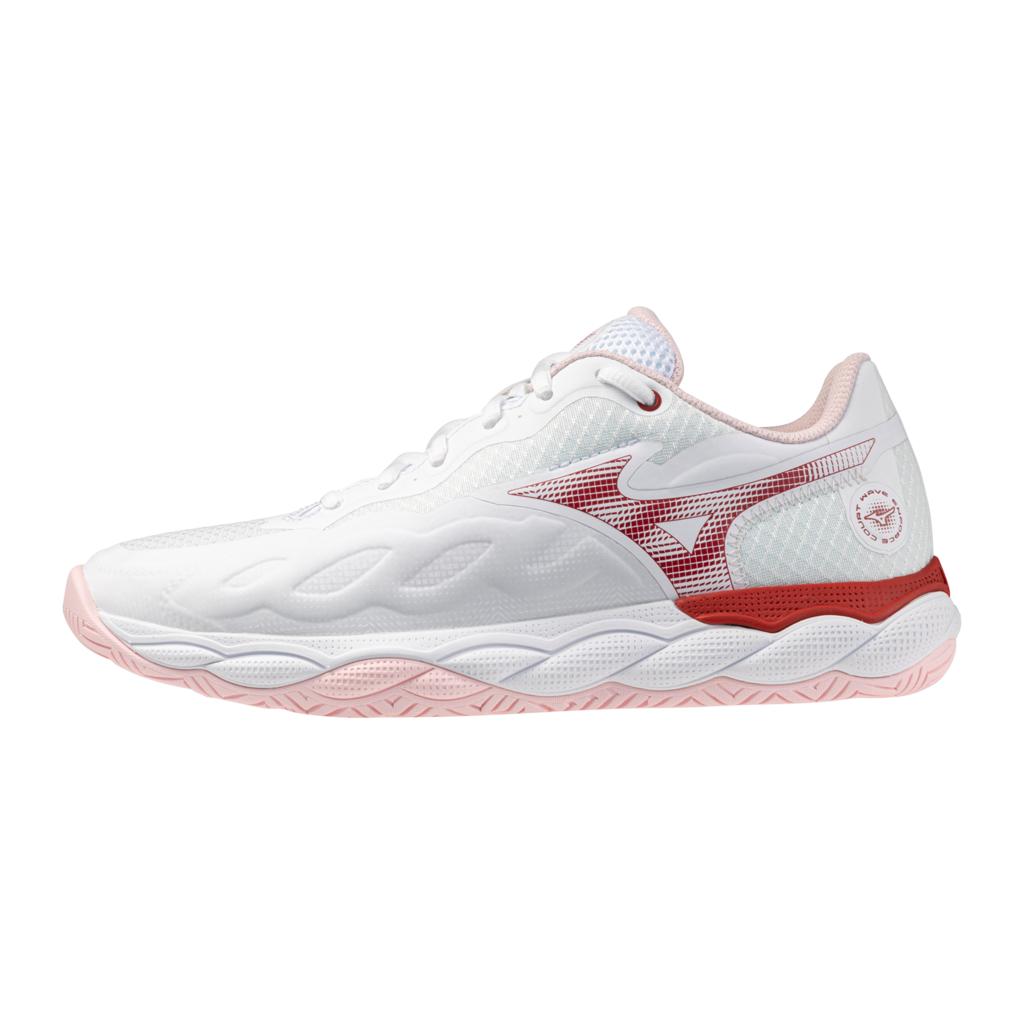 Mizuno Wave Enforce Court Ac Women's Tennis Shoe White Pinkesque