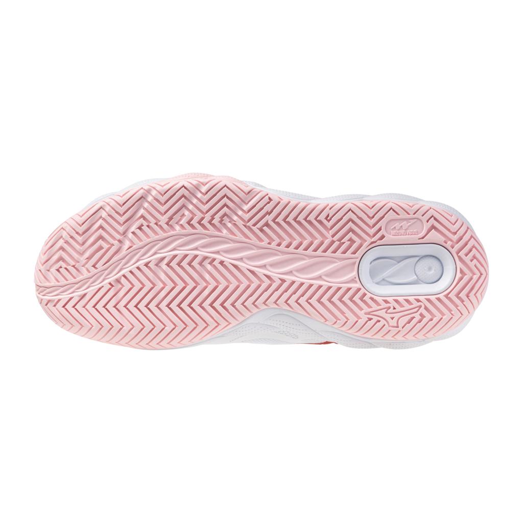 Mizuno Wave Enforce Court Ac Women's Tennis Shoe White Pinkesque