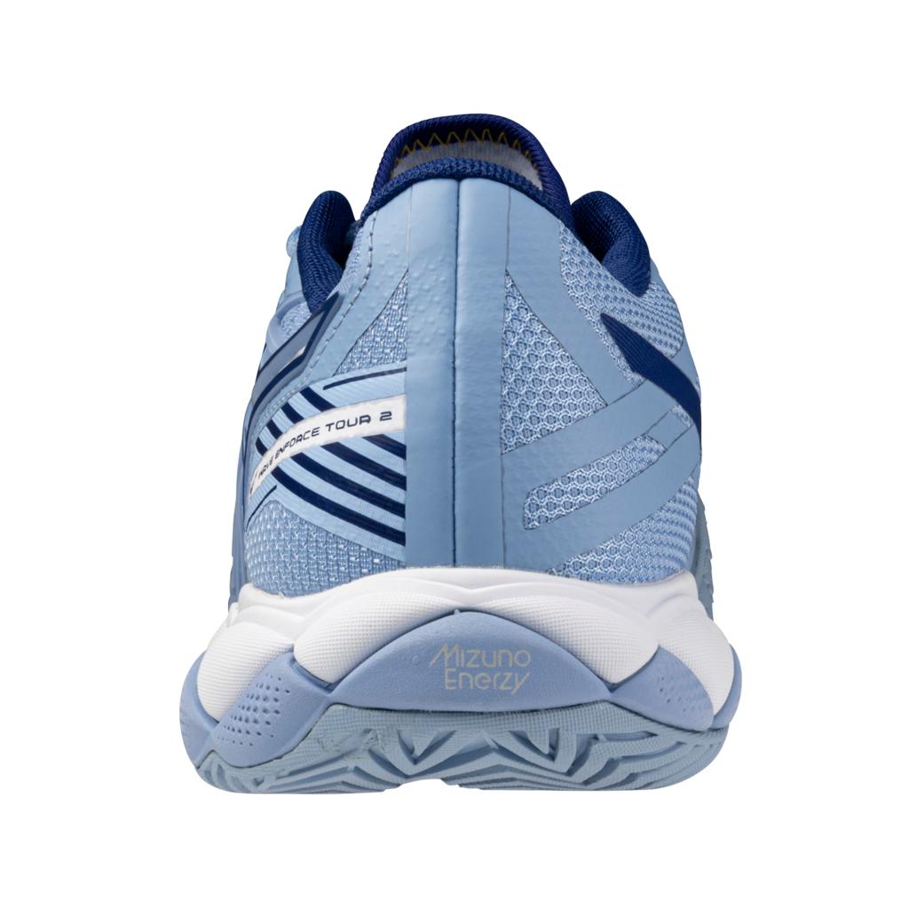 Mizuno Wave Enforce Tour 2 Ac Women's Tennis Shoe Bel Air Blue White