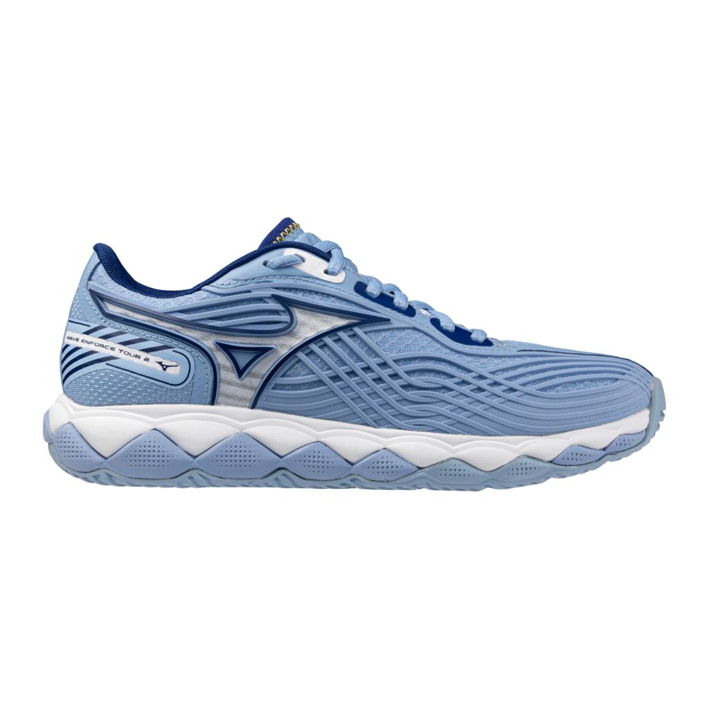 Mizuno Wave Enforce Tour 2 Ac Women's Tennis Shoe Bel Air Blue White
