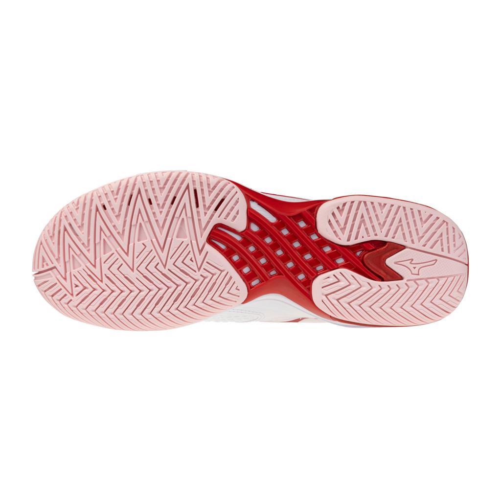 Mizuno Wave Exceed Tour 7 Ac Women's Tennis Shoe White Fiery Red
