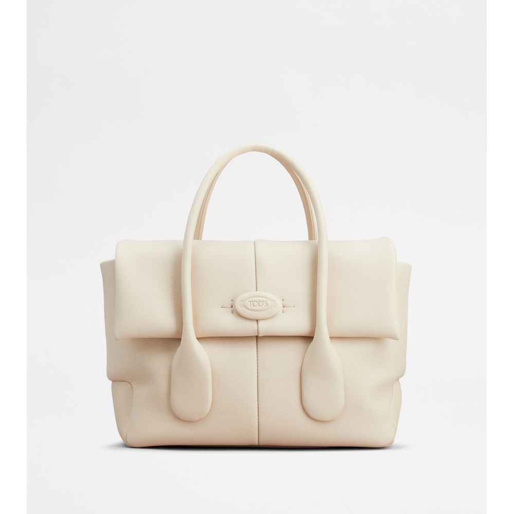 Tods Di Bag Reverse In Leather Small Off White