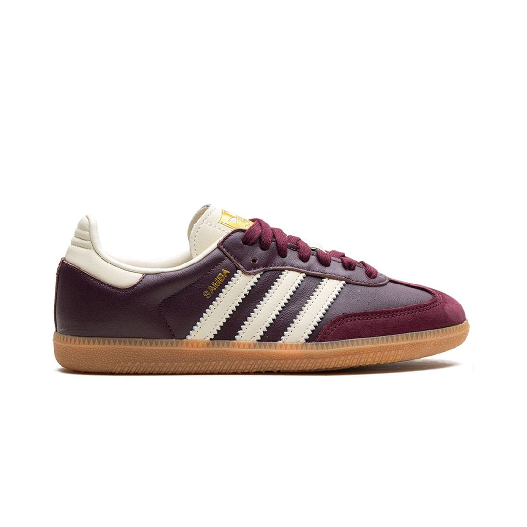 Adidas Samba Og Maroon Gold Metallic W