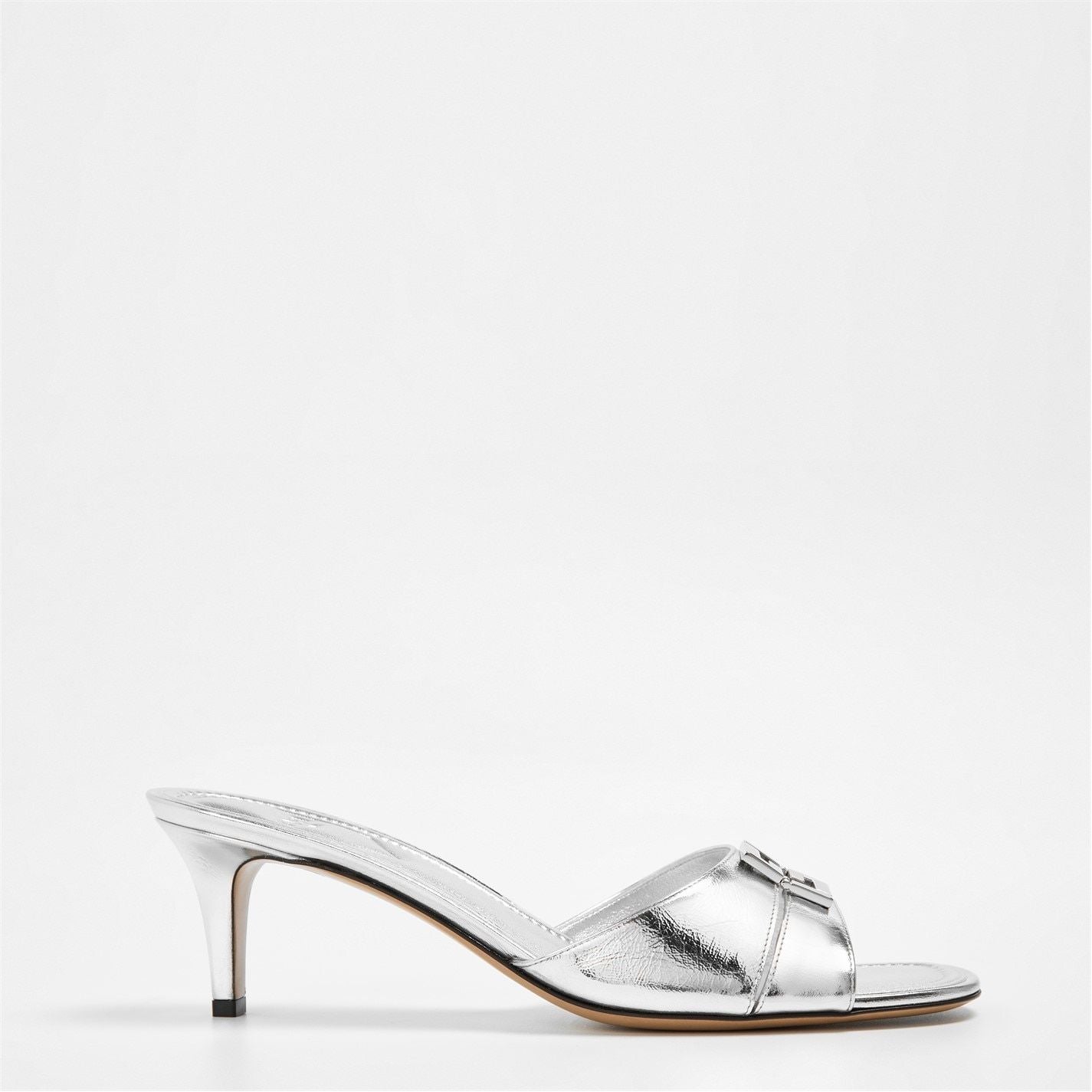 55mm Fold Heels Argento