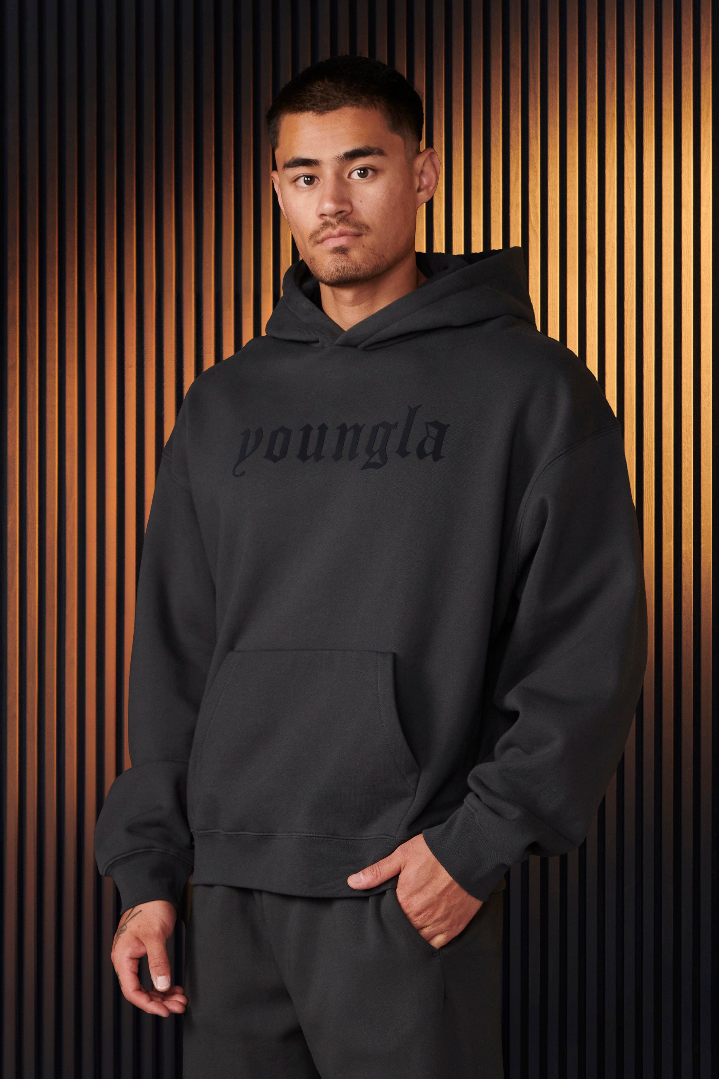 YoungLA 566 - Cloud 9 Hoodies Charcoal