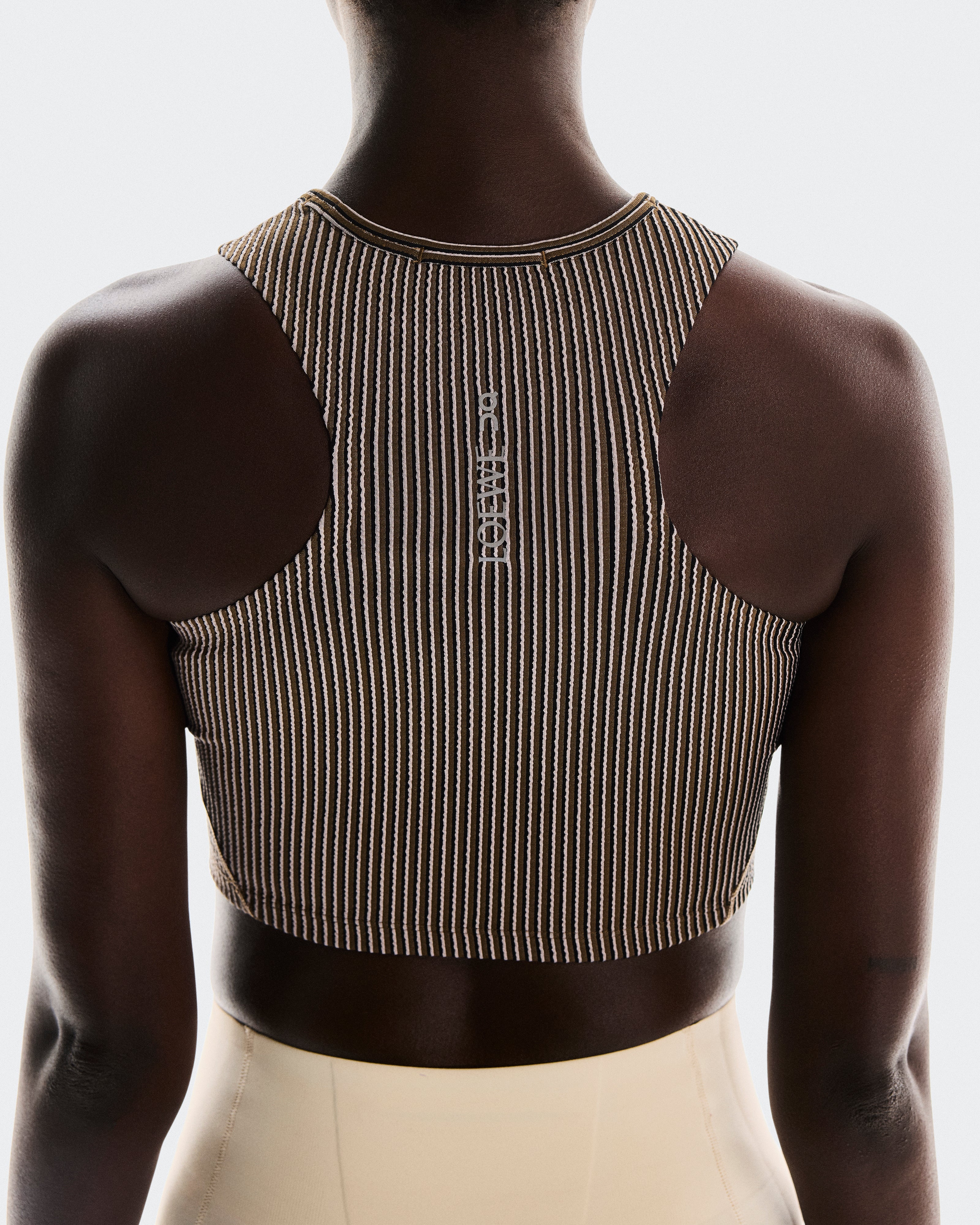 On Ribbed Tank Top Loewe Brown | Pink (Women'S)