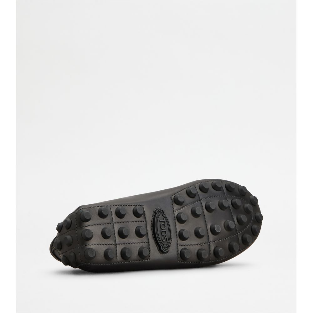 Tods T Timeless Gommino Bubble Loafers In Leather Black Womens