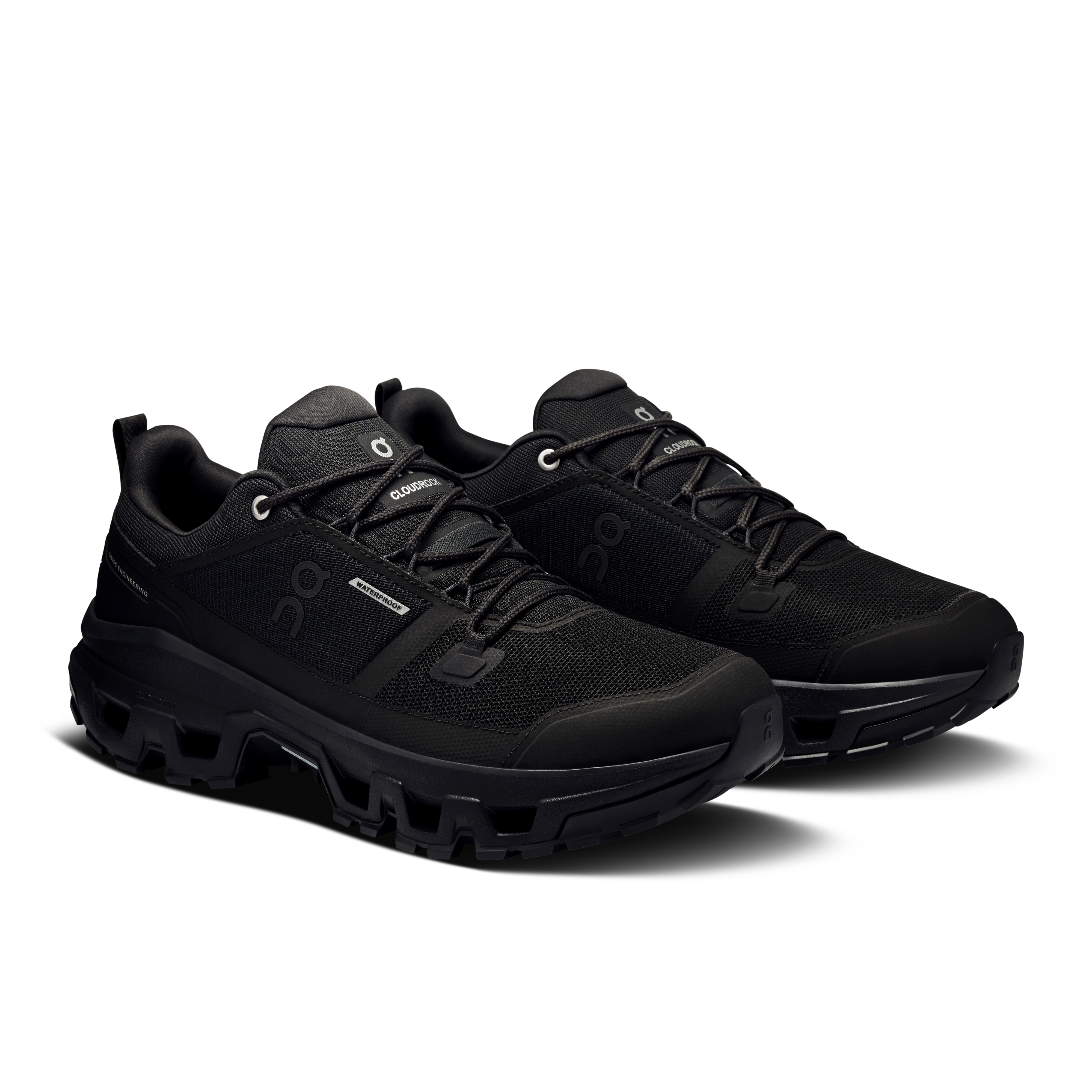 On Cloudrock Low Waterproof Black Black