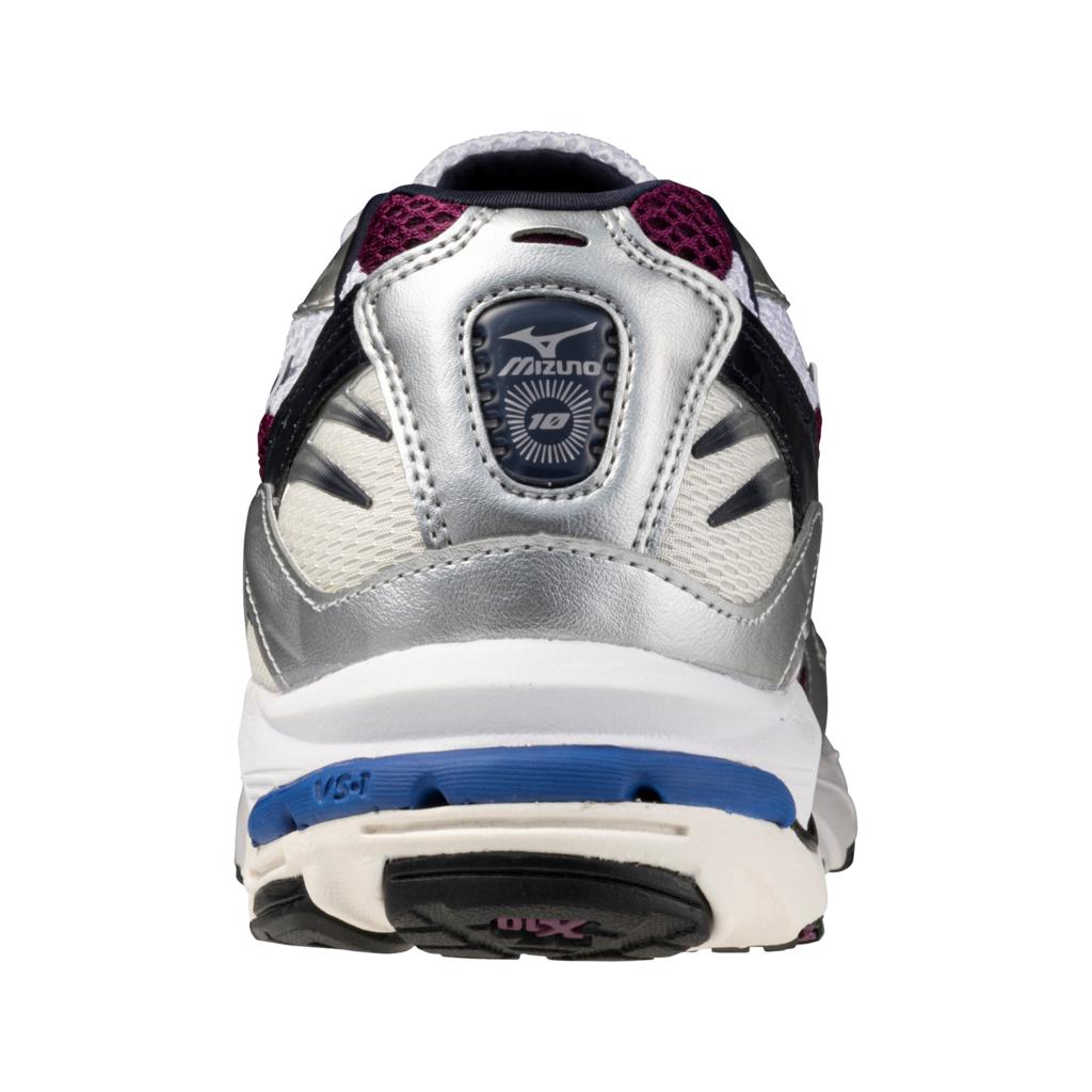 Mizuno Wave Rider 10 Sportstyle Sneaker White Dark Purple