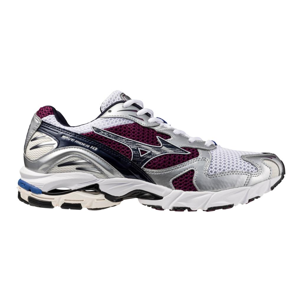 Mizuno Wave Rider 10 Sportstyle Sneaker White Dark Purple