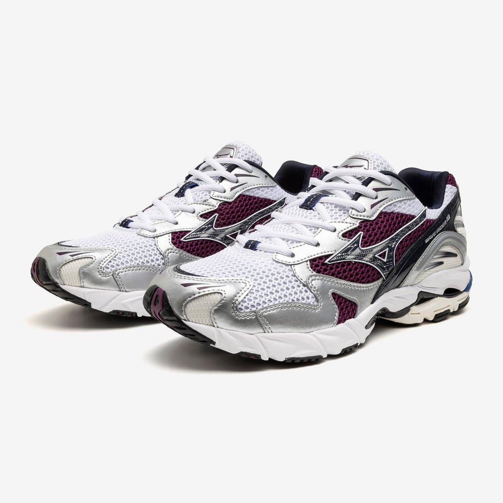 Mizuno Wave Rider 10 Sportstyle Sneaker White Dark Purple