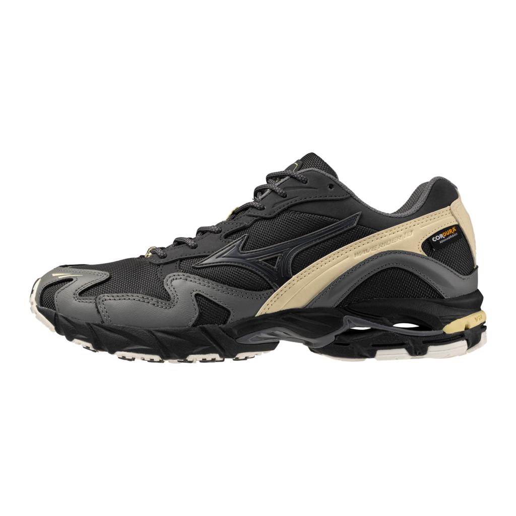 Mizuno Wave Rider 10 Sportstyle Sneaker Cordura Pack Black Sand Quiet Shade