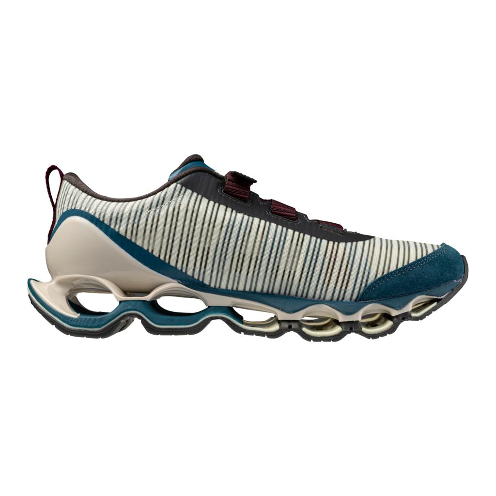 Mizuno Wave Prophecy Strap 2 Sports Style Shoe Slyvan Green Blue Coral