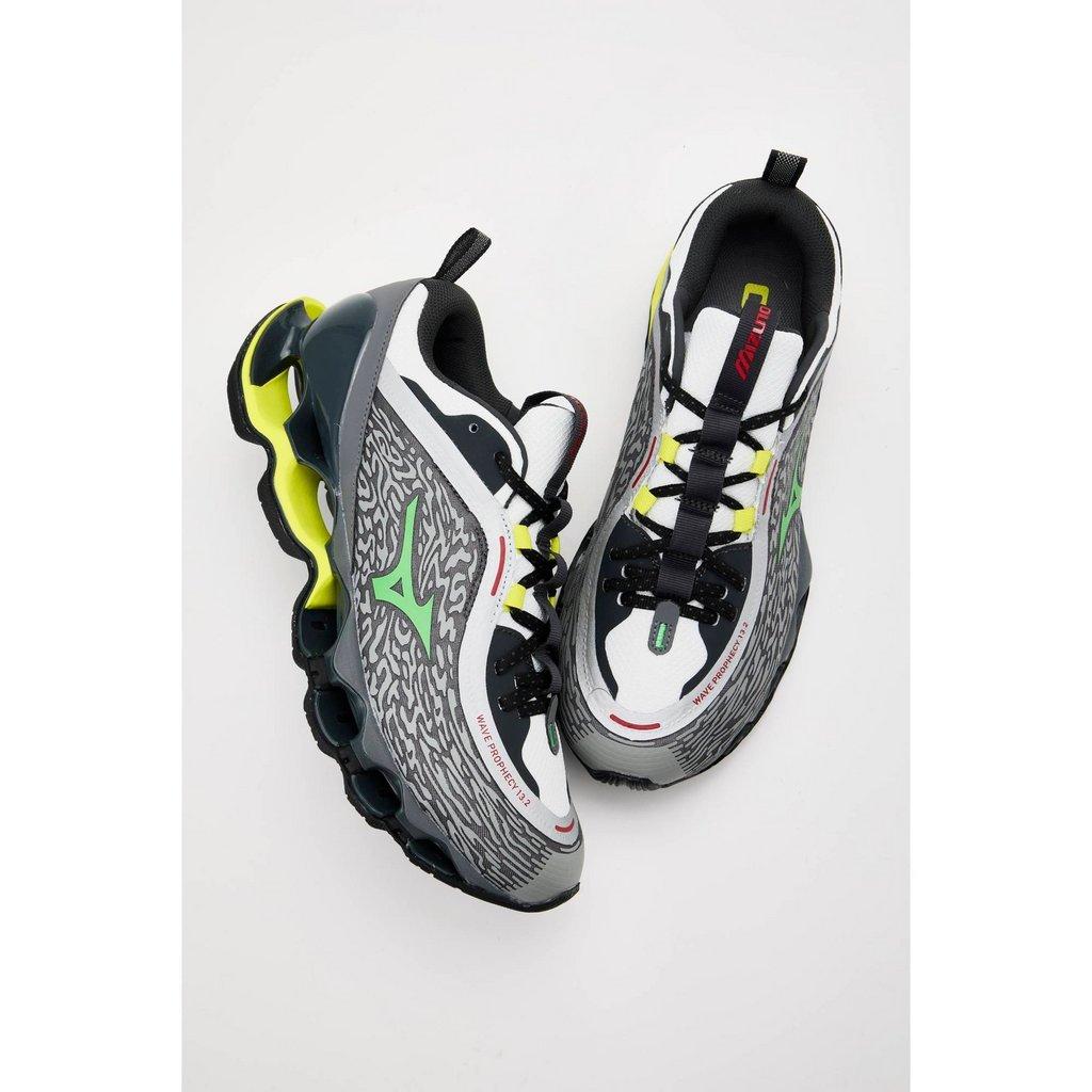Mizuno Wave Prophecy 13 2 Sportstyle Sneaker Quiet Shade Vibrant Green