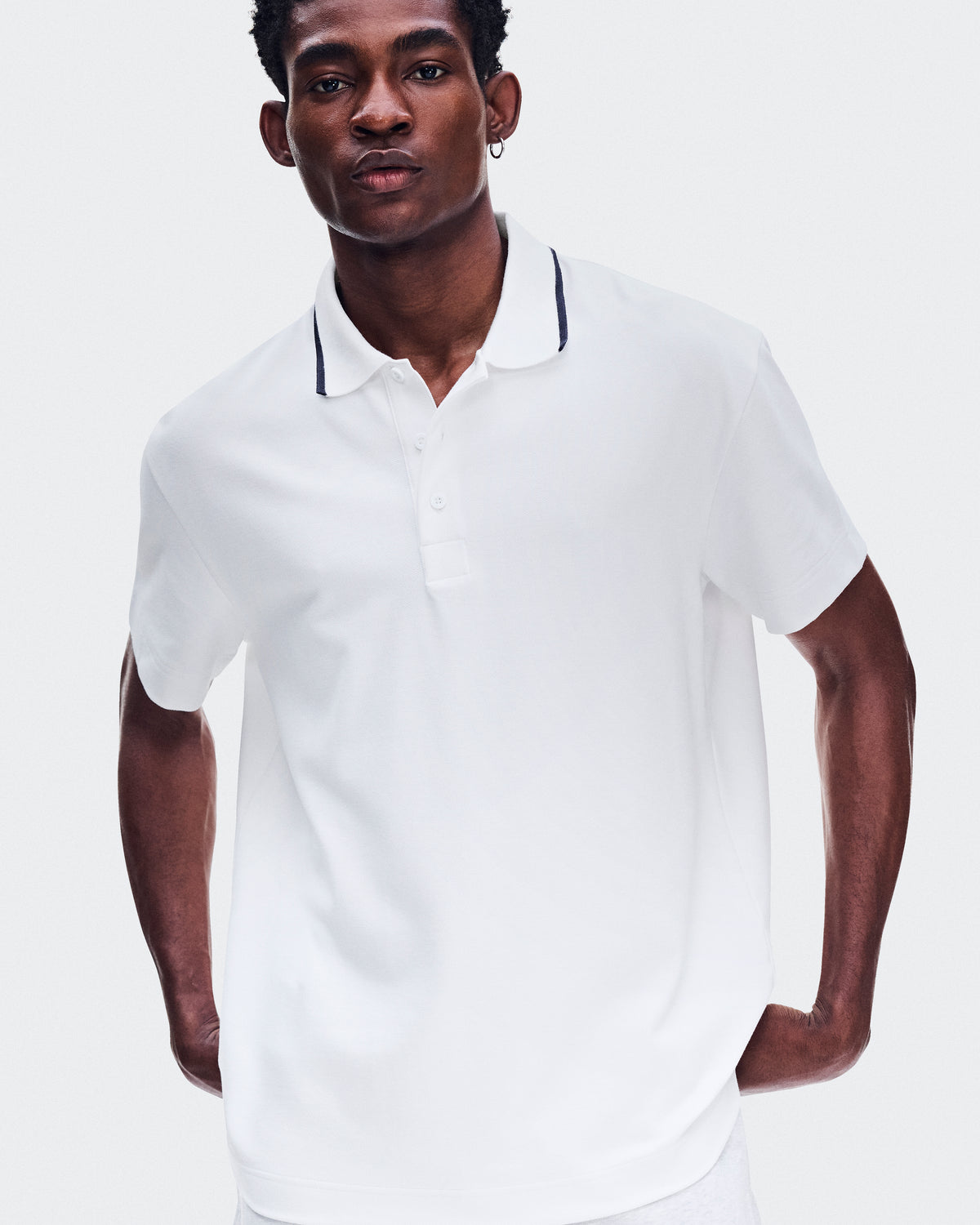 On Courtside Polo All White