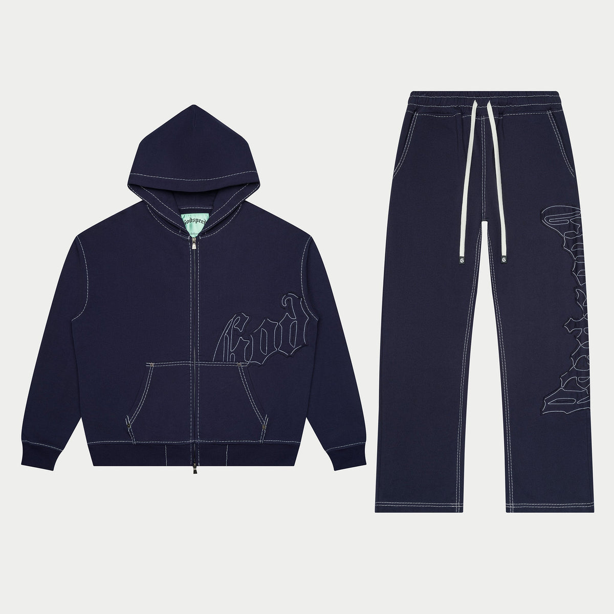 Godspeed Og Logo Sweatsuit Stitched (Navy)