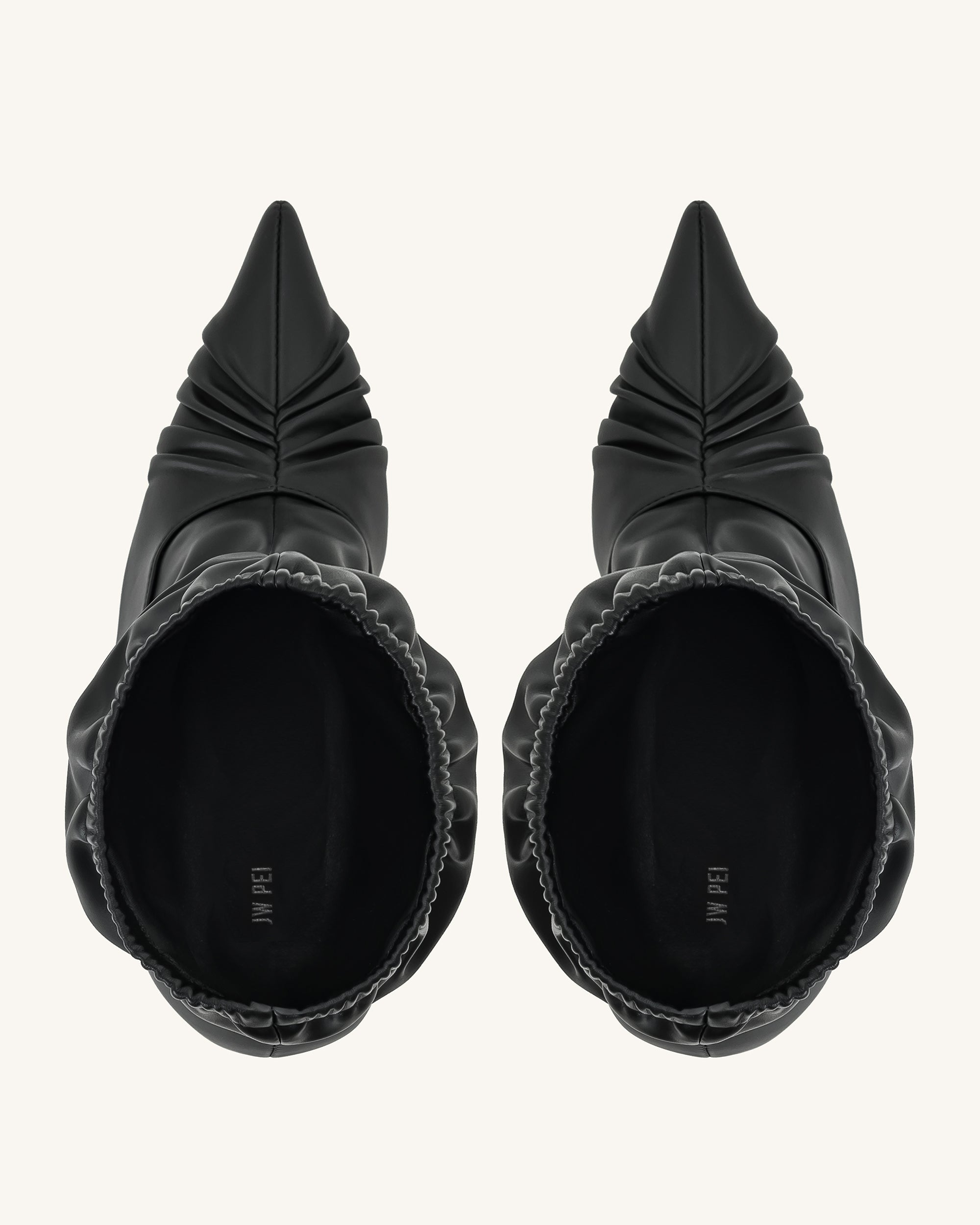 Jw Pei Joanne Paneled Detailing Leather Ankle Boots Black