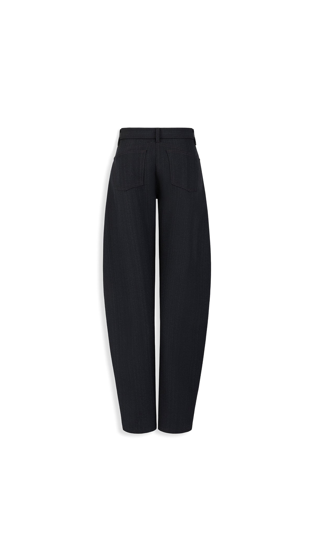 Alaïa Round Wool Denim Pants