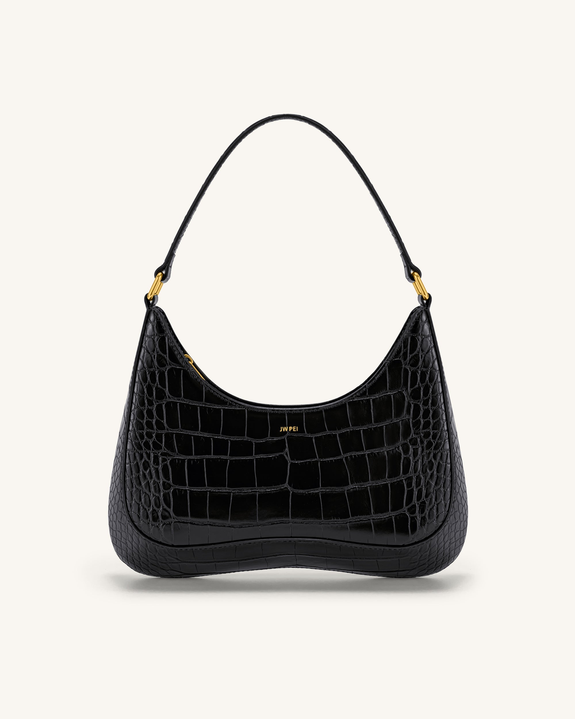 Jw Pei Ruby Shoulder Bag Black Croc