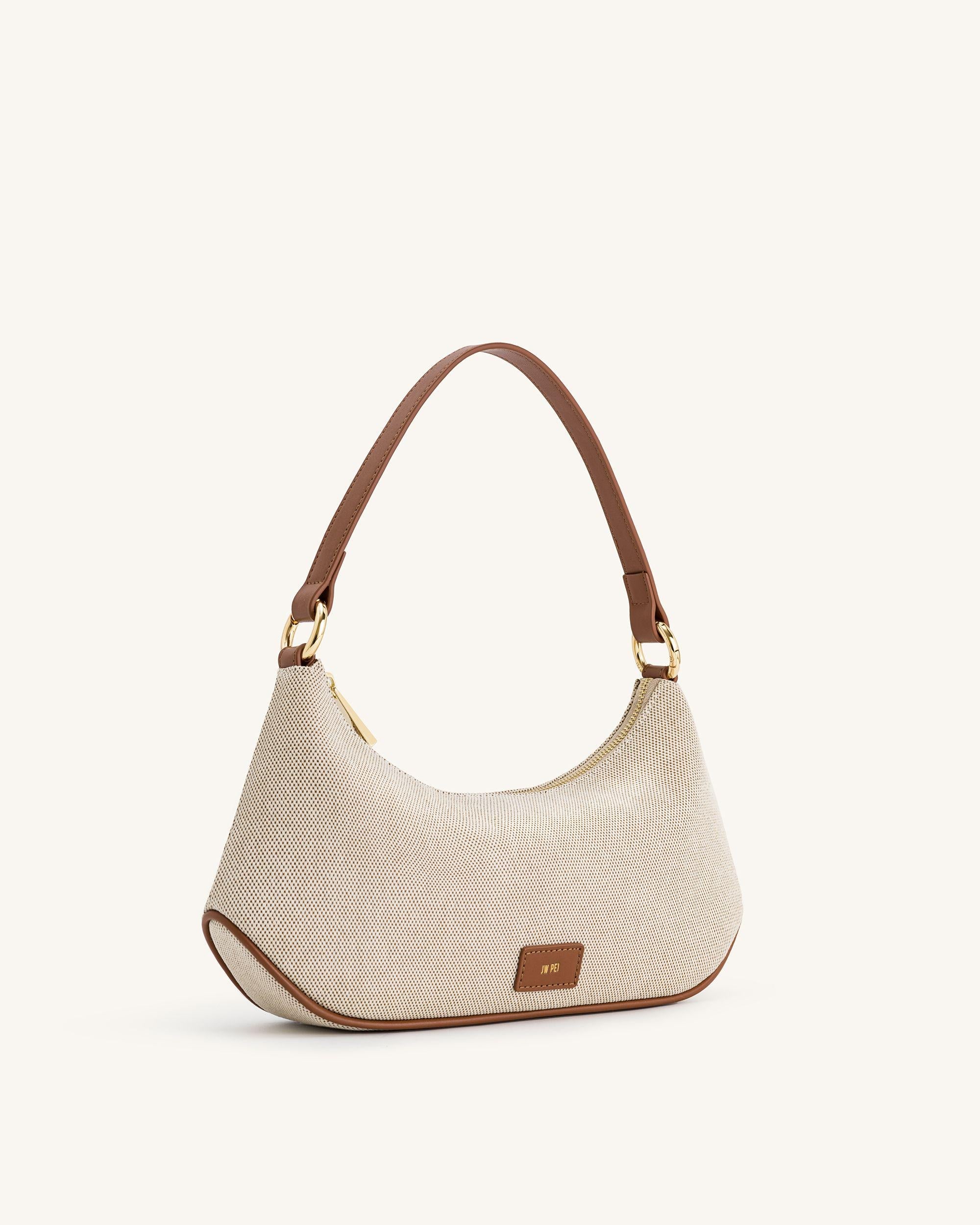Jw Pei Lily Shoulder Bag Brown Canvas