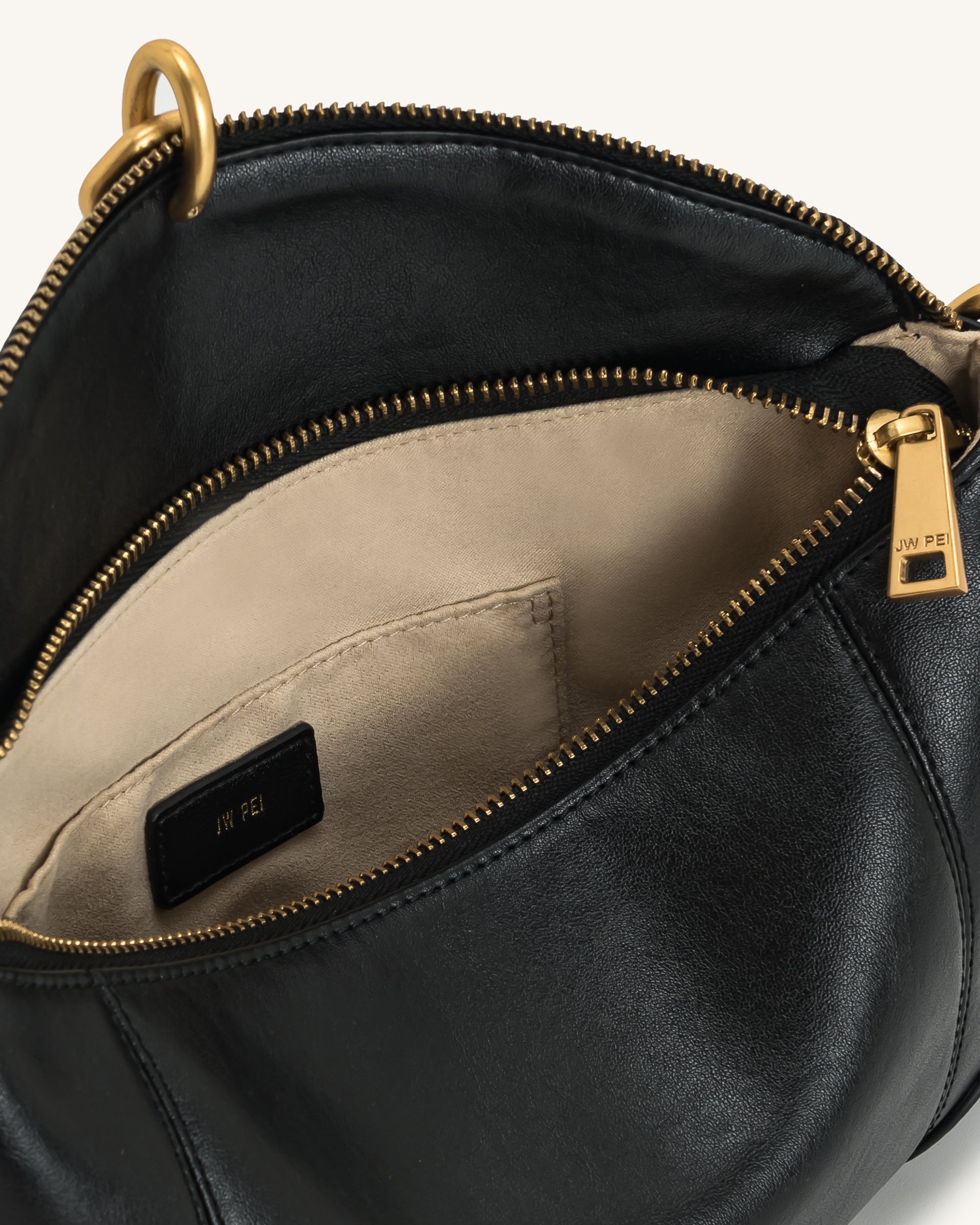 Jw Pei Jayla Metal Pendant Embellished Shoulder Bag Black